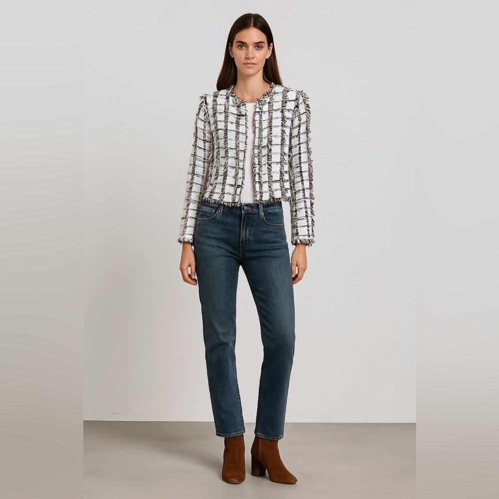 Lola & Sophie NY  Blazer Tweed Cropped Modern , size XS